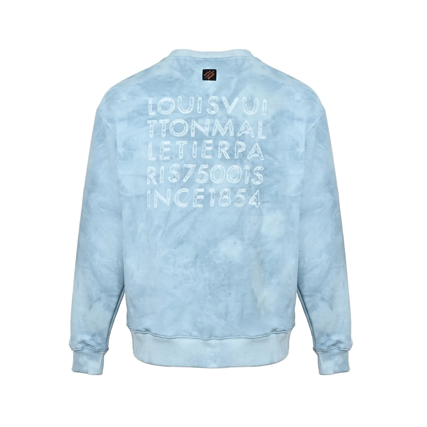Louis Vuitton/Louis Vuitton letter-dyed embroidered crewneck sweatshirt